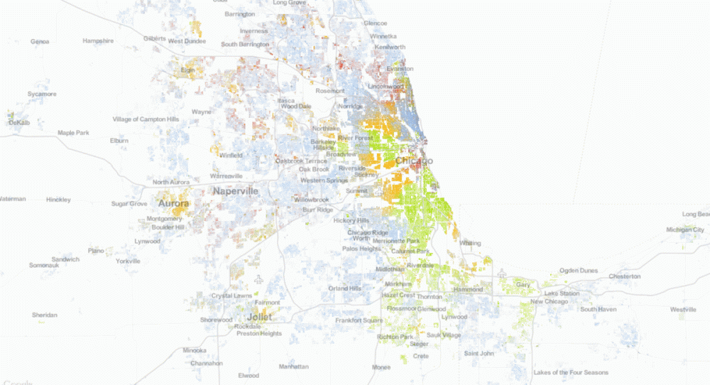 chicago segregation map